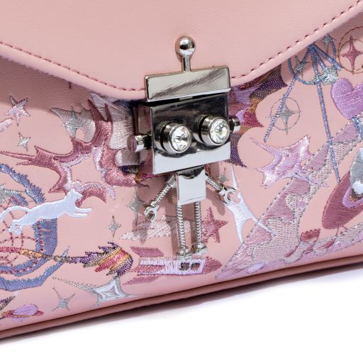 Túi xách NGAOS Heaven Flapbag Nude Pink - medium size