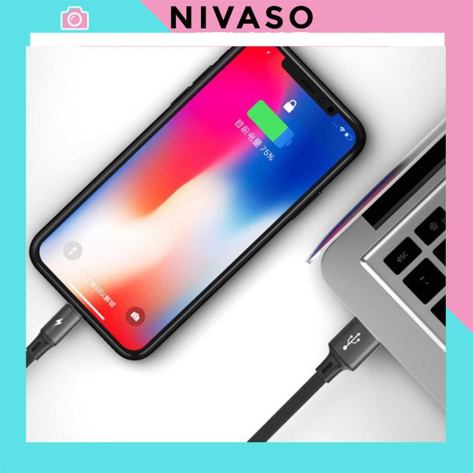 Cáp sạc iPhone Lightning – Type C – Micro USB loại ngắn 25 cm mẫu 1 NIVASO