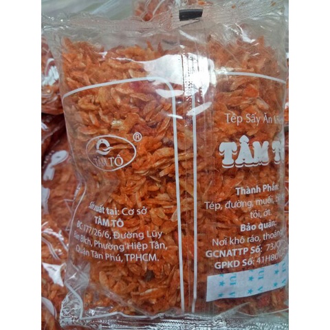Gói tép sấy Khô 100gr làm bánh tráng nướng- bắp xào