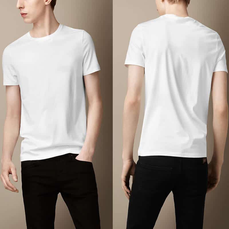 ÁO THUN TRƠN BASIC TRẮNG ĐEN NGẮN TAY CỔ TRON NAM NỮ của KADINO, ÁO PHÔNG TRƠN BASIC TRẮNG ĐEN | BigBuy360 - bigbuy360.vn