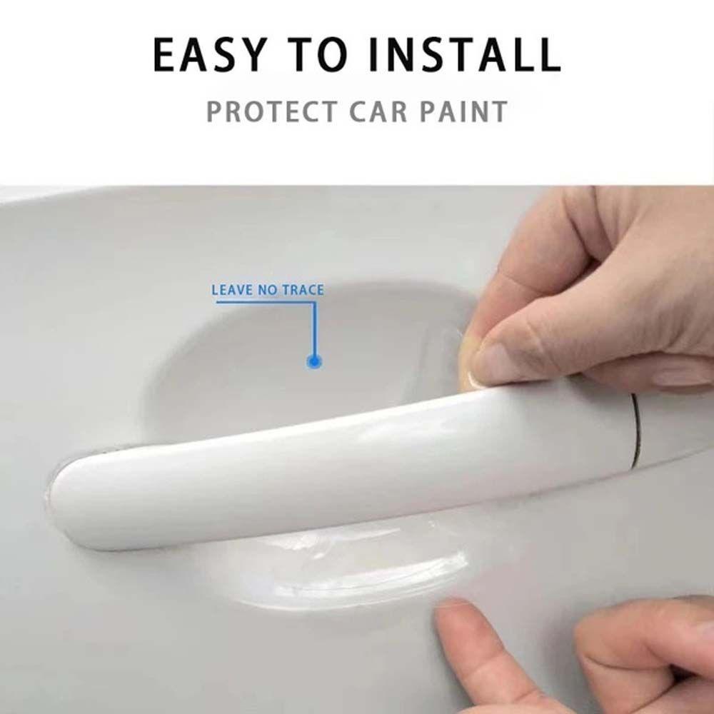 Miếng Dán Trang Trí Cửa Xe Hơi Bằng Vinyl Sơn Màu Độc Đáo Tiện Dụng