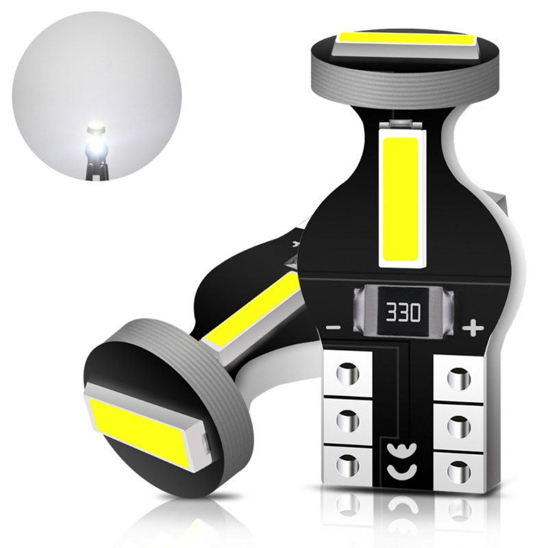 Set 10 Đèn LED 7020 T10 W5W Gắn Biển Số Xe Hơi SUV Trailer