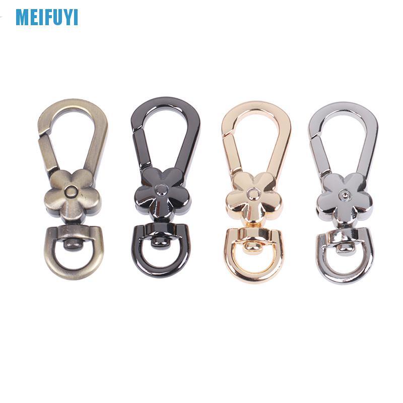 Móc Kẹp Túi Xách Bằng Kim Loại Hình Hoa 439v