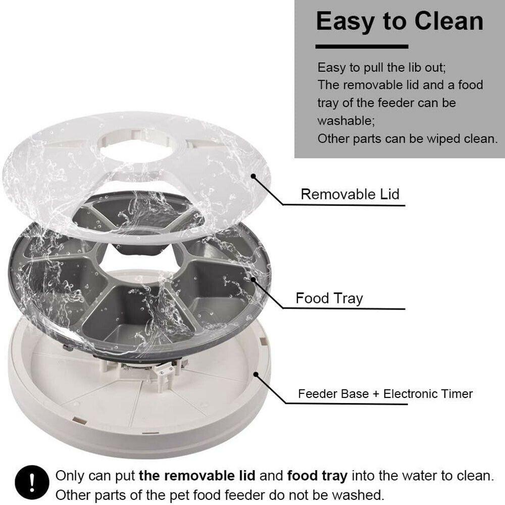 Đĩa Tròn Đựng Thức Ăn Thời Gian 24 Giờ Cho Thú Cưng LAYOR1