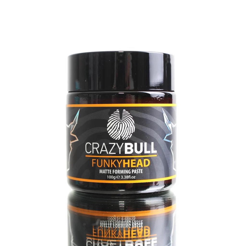 Sáp vuốt tóc, wax vuốt tóc CRAZY BULL Pomade - 100gr. Tạo Kiểu Và Giữ Nếp Cho Tóc. HÀNG CHÍNH HÃNG