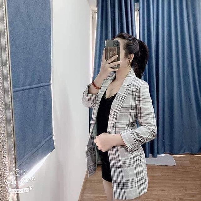 Blazer bsk kẻ 0975/168+2% shopee