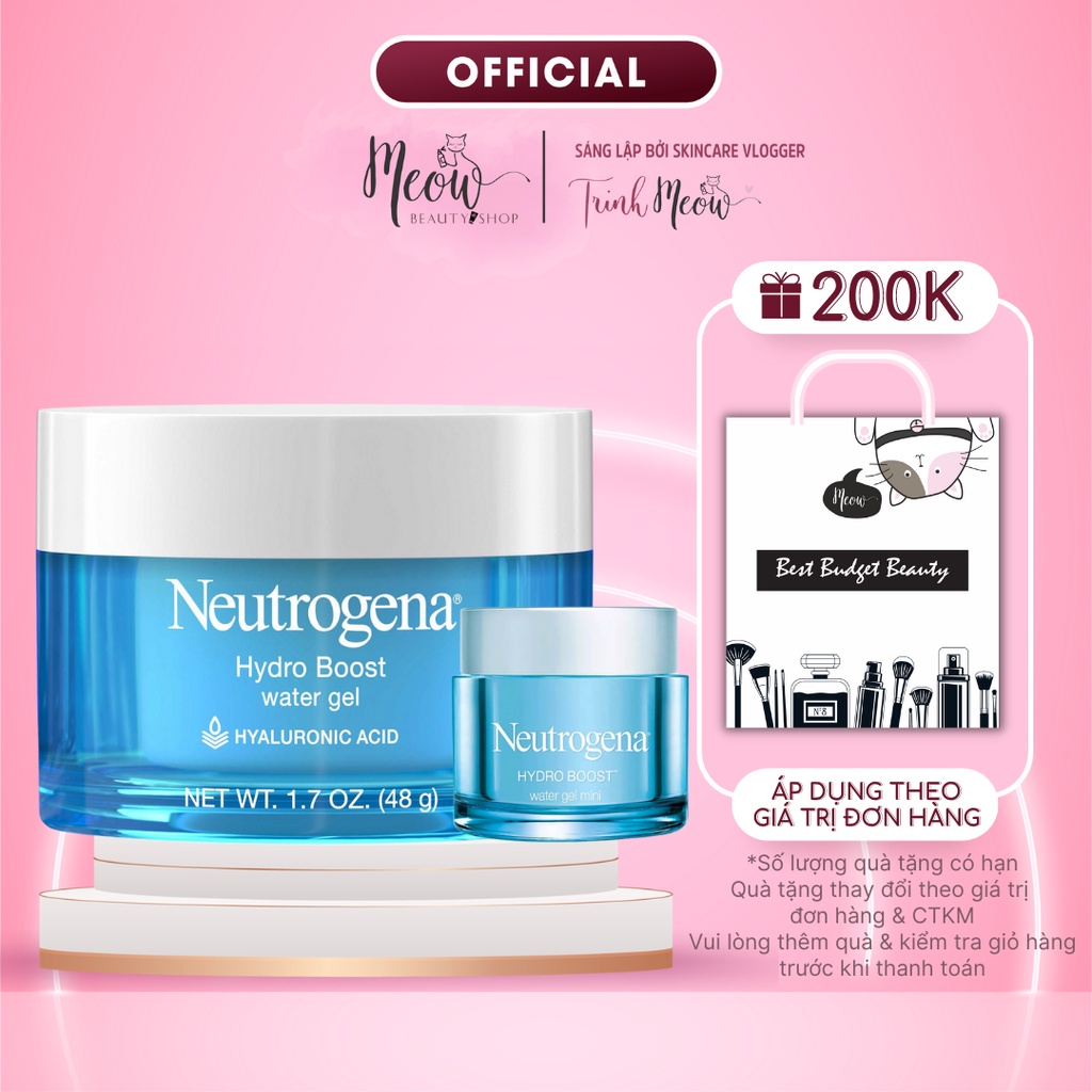 Kem dưỡng ẩm cấp nước Neutrogena Hydro Boost water gel 15g 50g (gel dưỡng mini &amp; full size)