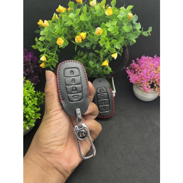 Bao da chìa khoá da bò dành cho xe ô tô HUYNDAI ACCENT 2021
