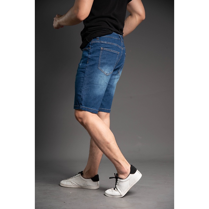 Quần Short Jean Nam H90 Chất Bò Giấy Co Giãn Mỏng Nhẹ, Thoáng Khí J013