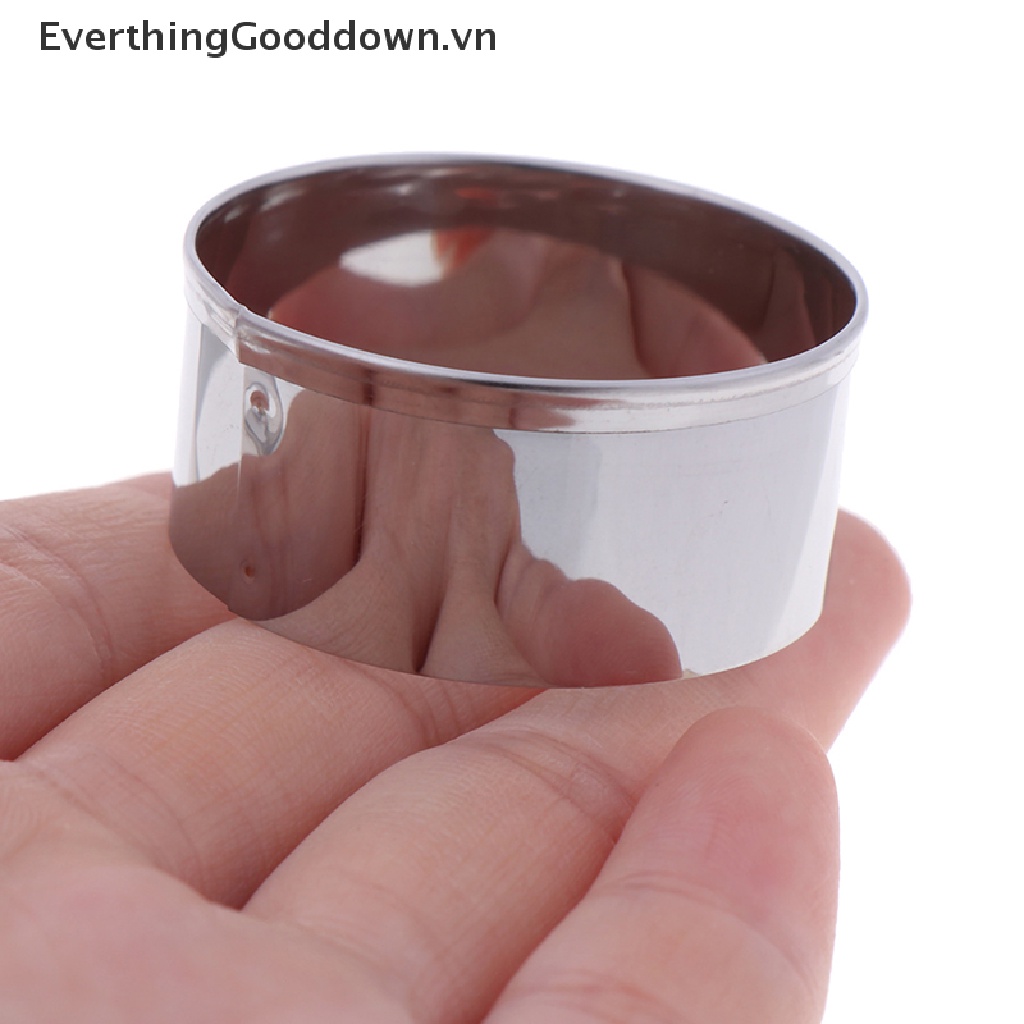 Bộ 5 Khuôn Cắt Bánh Quy Hình Tròn Bằng Thép Không Gỉ