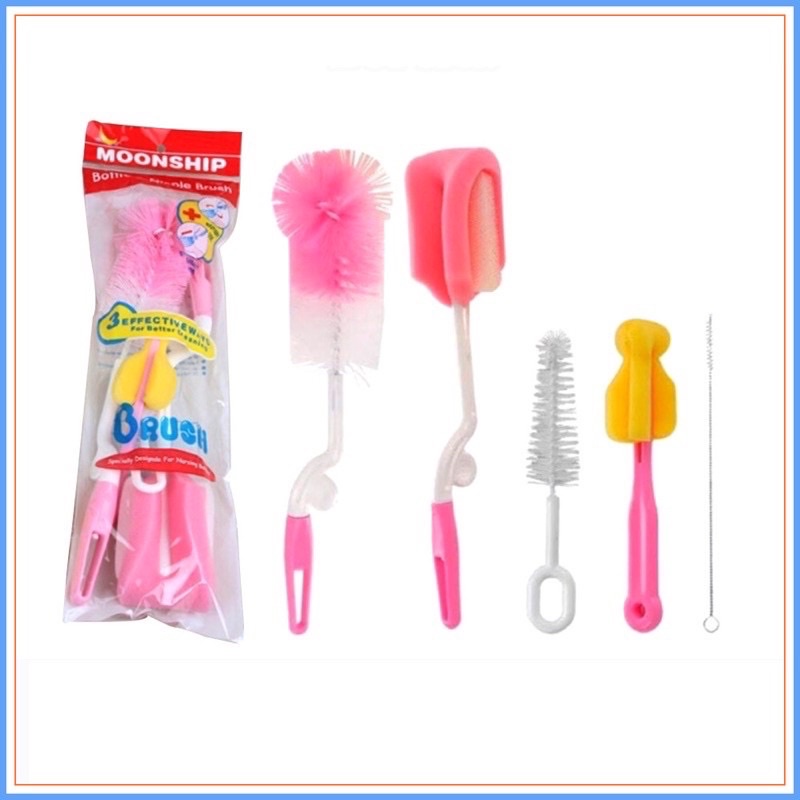 Bộ 5 Dụng Cụ Cọ Rửa Bình Sữa