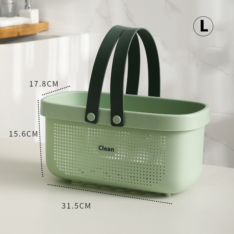 1 Giỏ Nhựa PP0622 Đựng Đồ Dùng Nhà Tắm / Vệ Sinh Mang Đi Tiện Dụng