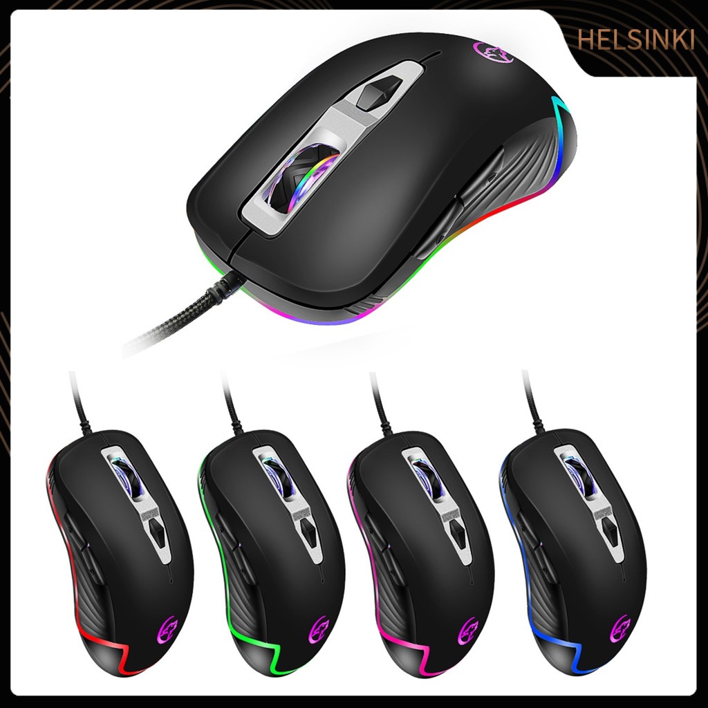 Chuột Gaming Hel + Ywyt G818 Có Đèn Led Rgb 3200dpi