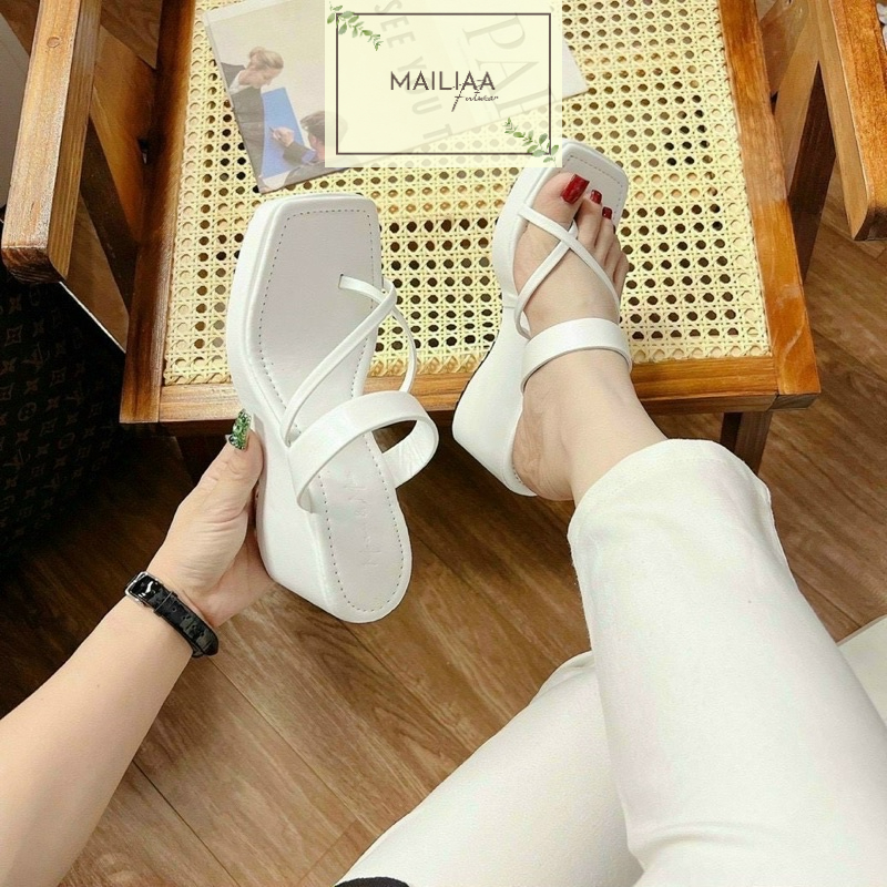 Dép đế xuồng 7 phân MAILIAA mã MOI quai xỏ ngón dễ đi
