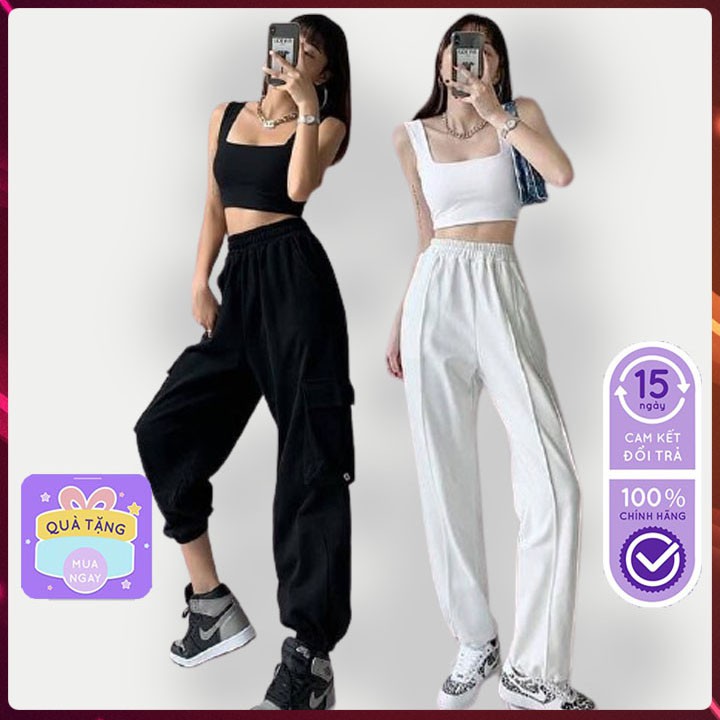 [FreeShip] Áo Croptop Cổ Vuông Đen Trắng - Áo Croptop Nữ Dáng Ôm Freesize Chất Thun Co Giãn | BigBuy360 - bigbuy360.vn