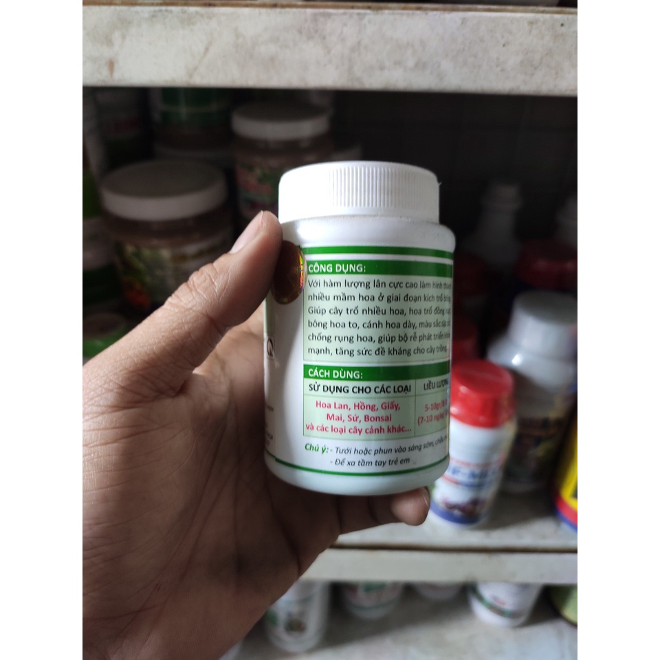 Phân bón lá GrowMore Bloom NPK 10-55-10 +TE/ npk 10-60-10  kích thích ra hoa nghịch mùa Grow More 100gr
