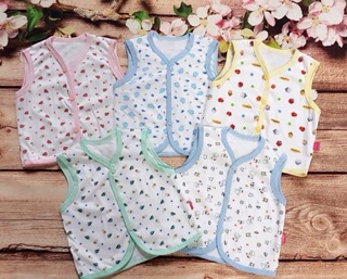 Combo 25   áo gile cotton cho bé