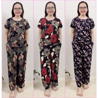 BỘ LANH TRUNG NIÊN ANH THƯ ÁO CỘC QUẦN DÀI CHO BÀ CHO MẸ_ĐỒ BỘ TRUNG NIÊN CHO BÀ CHO MẸ