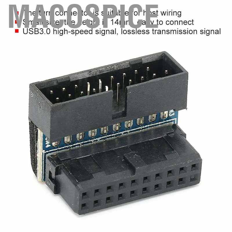 90 DEGREE Bo Mạch Chủ Macospice Usb 3.0 19pin Đầu 90 Độ | BigBuy360 - bigbuy360.vn