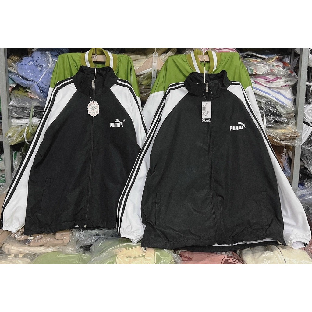 KHOÁC DÙ PUMA SỌC 2 LỚP NAM NỮ