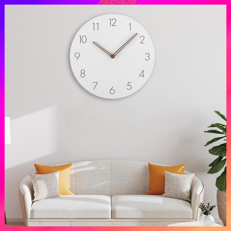[Predolo2] Đồng Hồ Treo Tường 11 '' Thạch Anh Hình Tròn Dùng Pin