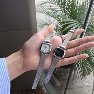 Đồng hồ thời trang DÂY SẮT nữ Ulzzang vuông kiểu dáng basic