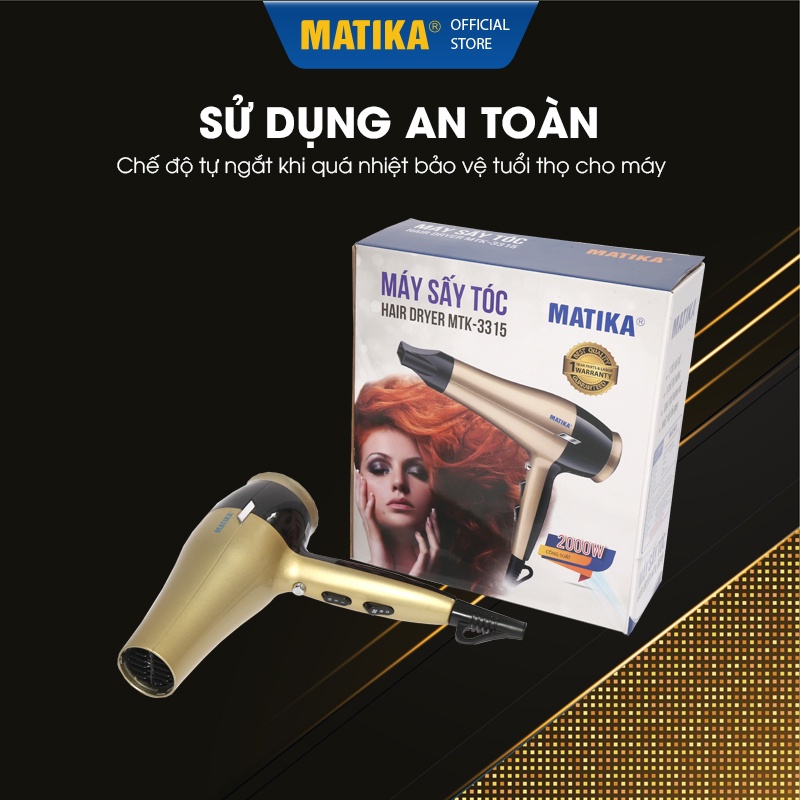 Máy Sấy Tóc MATIKA 2000W MTK-3315