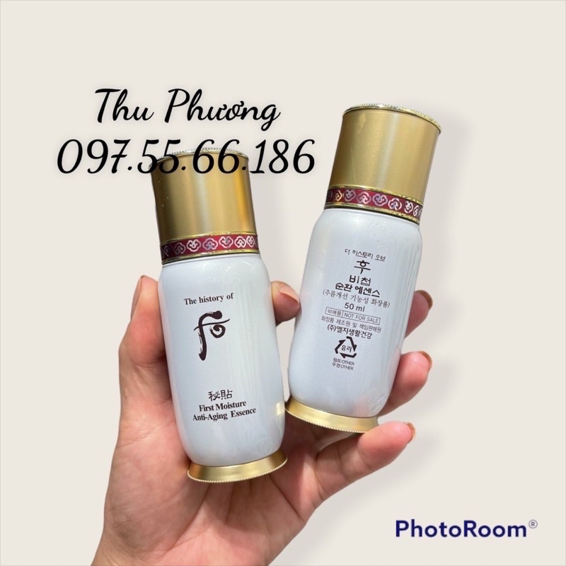 Lọ Tinh chất khởi động tuần hoàn, tái sinh và trẻ hoá da 50ml - Whoo Bicheop First Care Essence