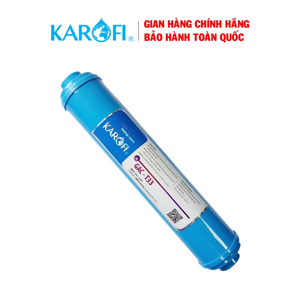 Lõi lọc nước số 5 Karofi T33-GAC, Chất liệu than hoạt tính