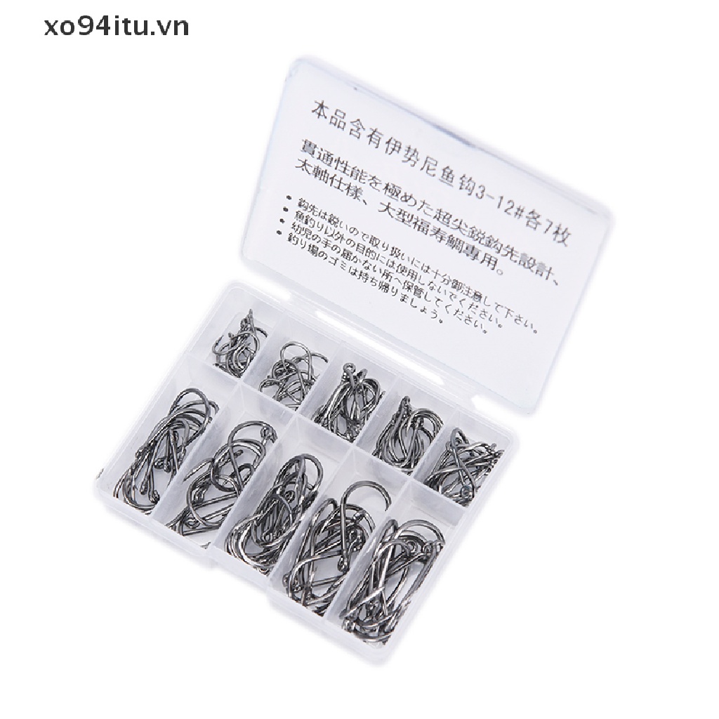 Set 100 Lưỡi Câu Cá Bằng Thép Không Gỉ Chất Lượng Cao