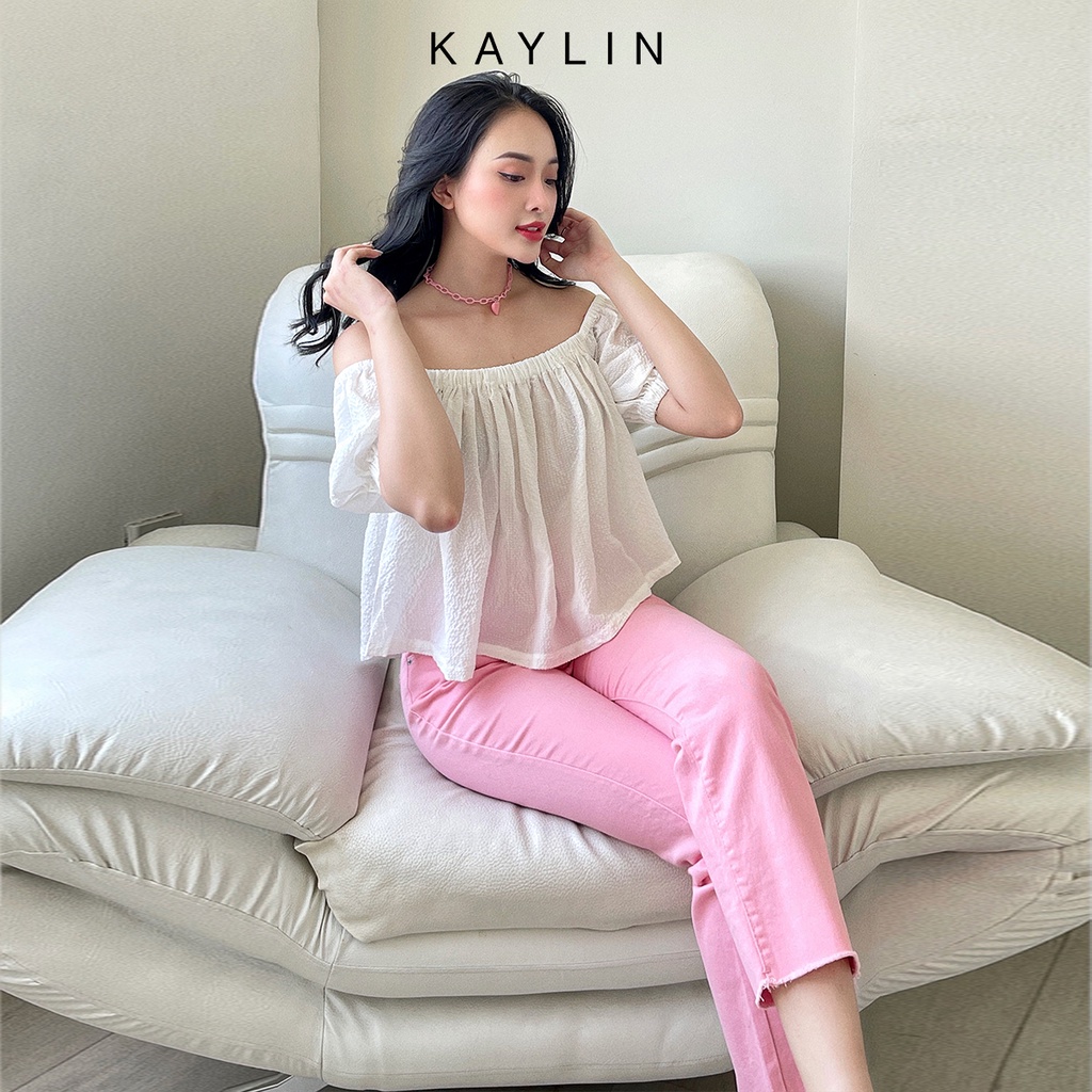 Quần Jean suông màu N1728 - KAYLIN