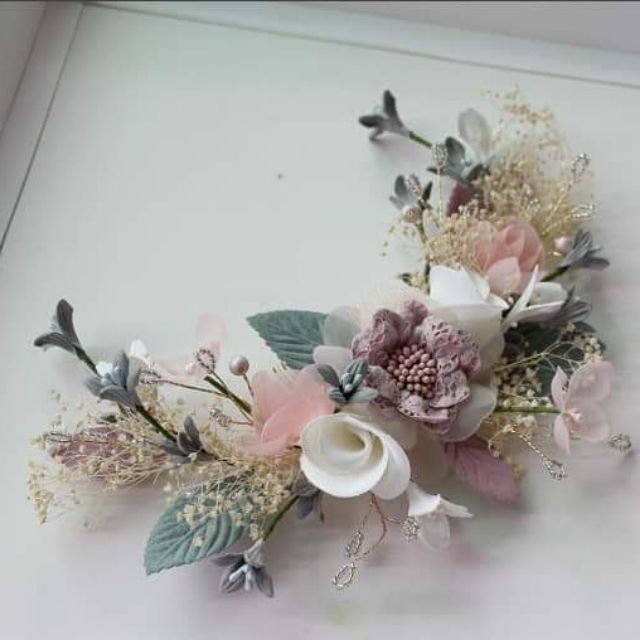 Cài hoa vải dễ thương