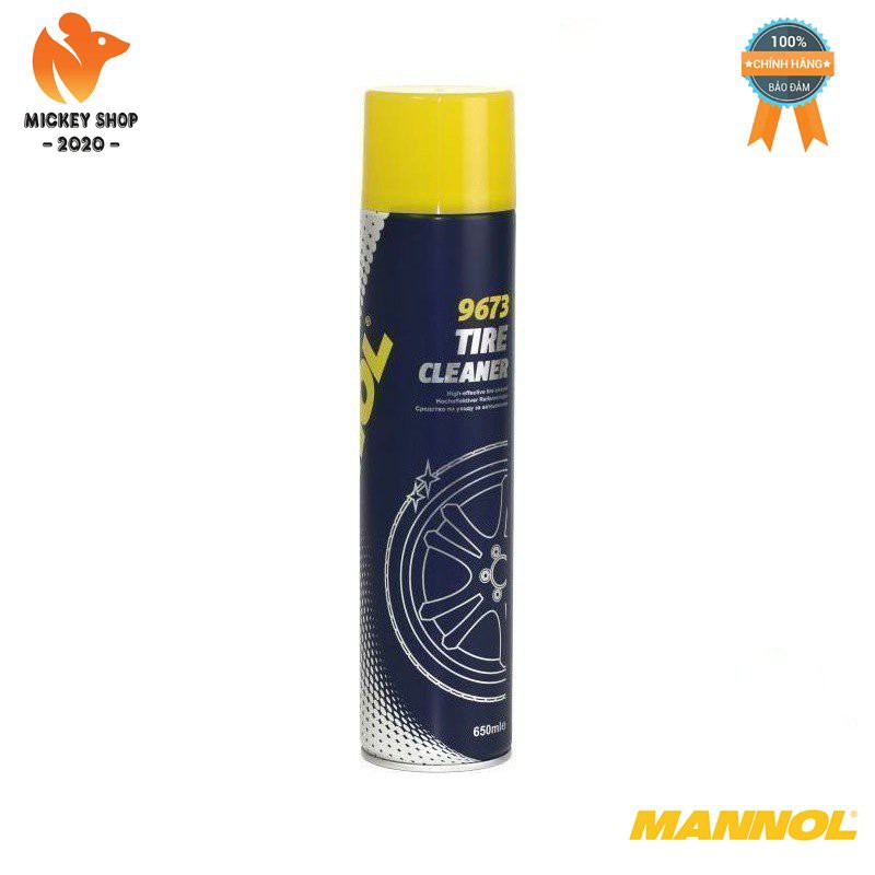 [Pro] Dung Dịch Vệ Sinh Lốp Xe MANNOL 9673 – 650ML Tire Cleaner – Hàng Đức Chính Hãng – Mickey2020shop