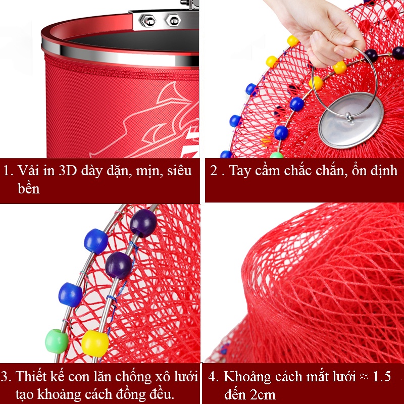 Giỏ Đựng Cá, Rọng Đựng Cá GO WILD siêu chịu tải hàng cao cấp chuyên dùng câu đài câu đơn KK-36