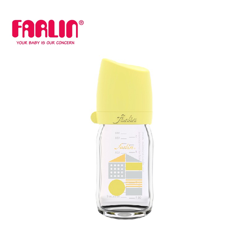 Bình Sữa Cho Bé City Bottle Thủy Tinh Cổ Rộng của FARLIN - Venice - 160ml/240ml