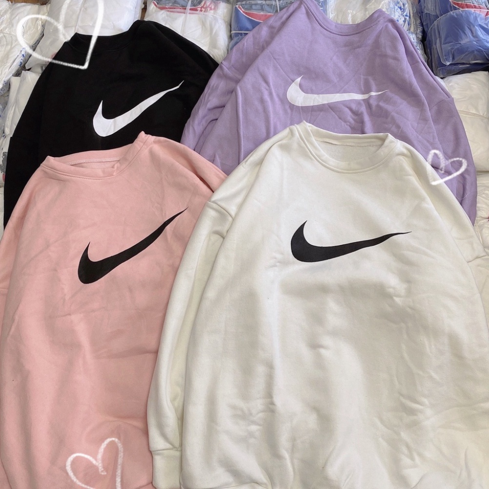 Áo nỉ nữ cổ tròn tay bồng hình vảy 4 màu mặc thu đông - Uni | BigBuy360 - bigbuy360.vn