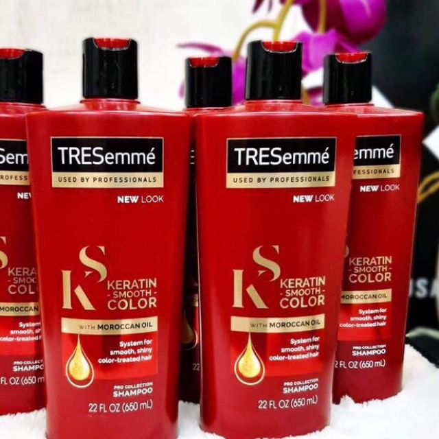 [Hàng Mỹ] Dầu gội TRESemmé Keratin Smooth 650ml