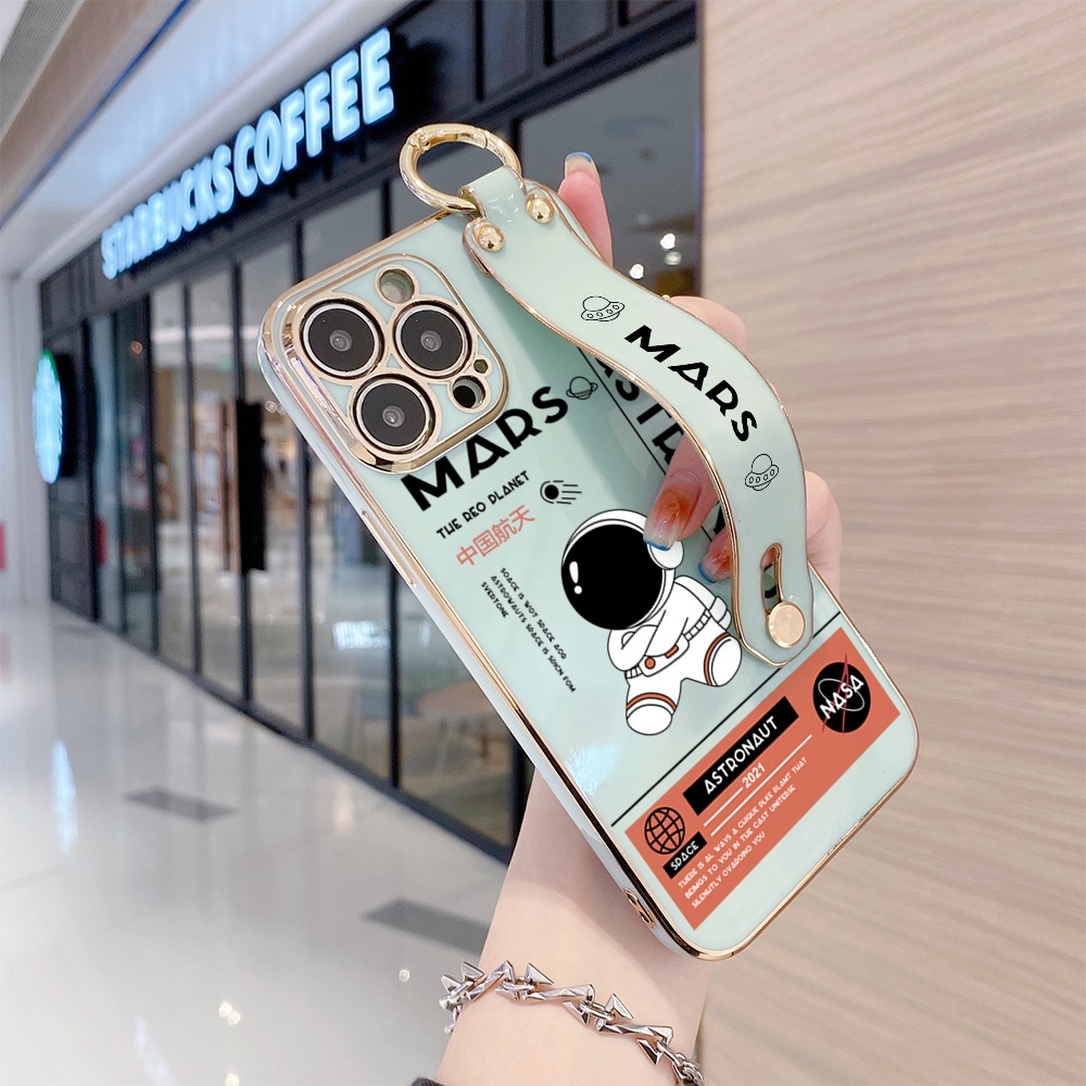 Samsung Galaxy S23 S22 Plus Ultra S23+ S22+ 5G Cho Ốp lưng điện thoại In Hình Cartoon Astronaut
