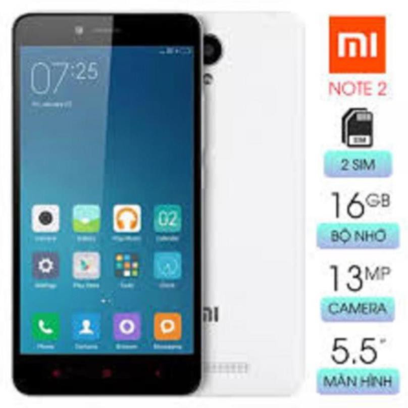 điện thoại Xiaomi Redmi Note 2 2sim Ram 2G/16G mới Chính hãng, chơi game mượt