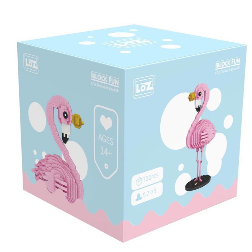 Khối xây dựng LOZ 9205 Flamingo (Flamingo) 730 miếng