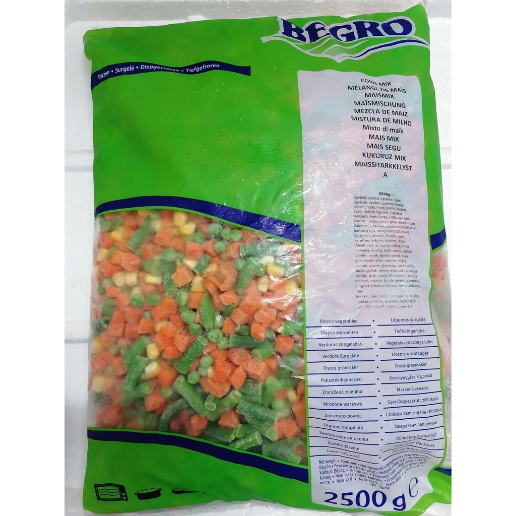 [2.5 Kg] Rau củ hỗn hợp [Belgium] BEGRO Mixed Vegetables (nw5)