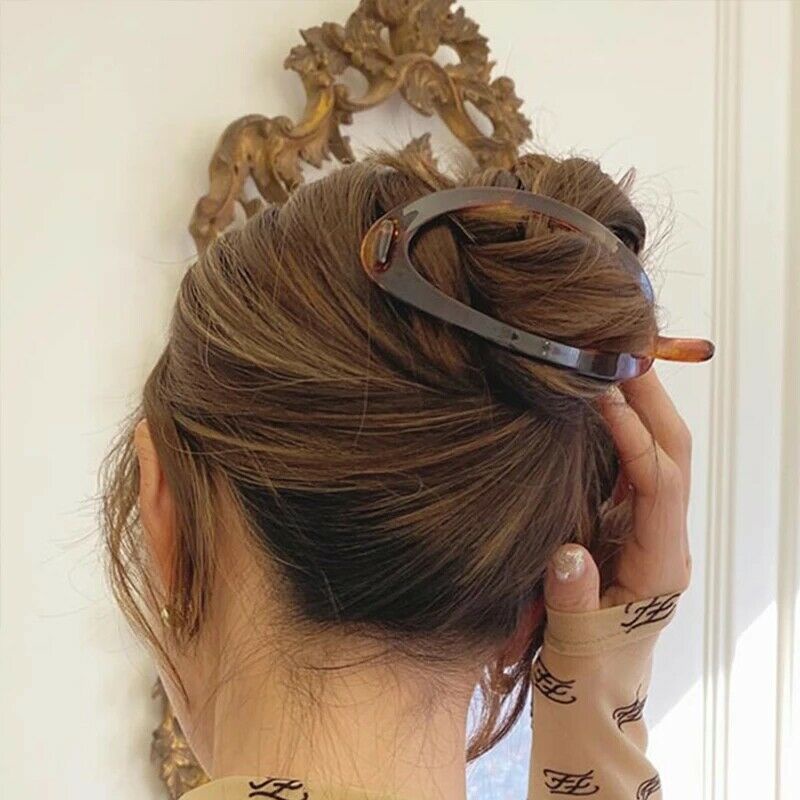 Kẹp tóc Haimeikang 12cm hình oval thời trang cho nữ