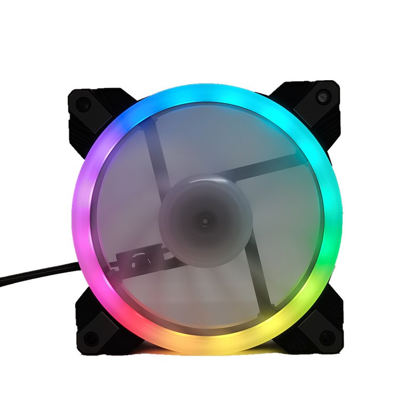 Fan case Led RGB cánh đặc 4 chân PIN,Dùng trực tiếp không qua Hub,hàng chất bảo hành 12 tháng