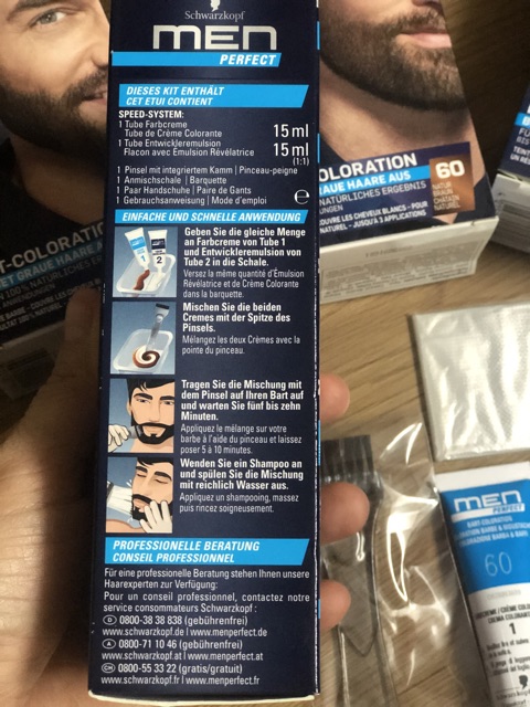 Nhuộm râu Schwarzkopf Men Perfect 🇩🇪