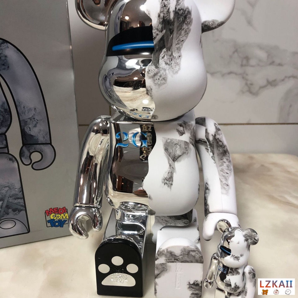 Bearbrick × HajimeSorayama 2G Khớp Bánh Răng Mạ Điện Cao 400% 28 cm Đồ Chơi / Đồ Chơi / Bộ Sưu Tập / Quà Tặng Chất Lượng Cao