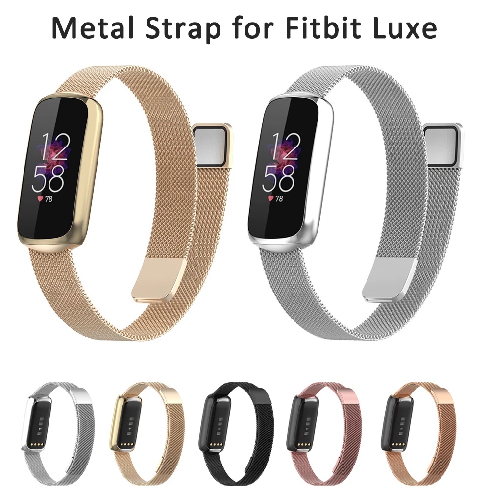 Dây đeo inox Milanese cho đồng hồ thông minh Fitbit Luxe