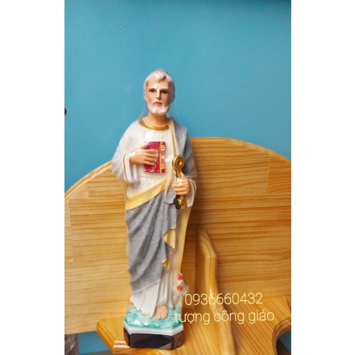 TƯỢNG CÔNG GIÁO THÁNH PHÊ RÔ 30CM TƯỢNG THÁNH TÔNG ĐỒ CÔNG GIÁO CHẤT LIỆU COMPOSITE