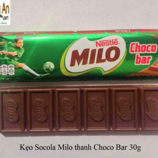 Kẹo socola milo thanh choco bar 30g