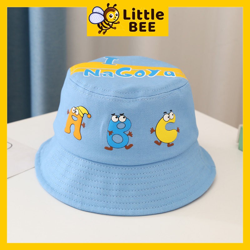 Mũ cho bé gái, mũ cho bé trai chữ cái ABC đáng yêu, nón cho bé UNISEX có quai ngộ nghĩnh 6 tháng-5 tuổi.