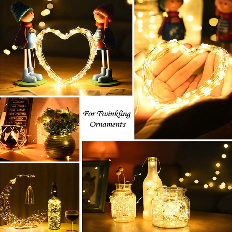 Dây Đèn LED Phát Quang Hình Ngôi Sao Trang Trí Phòng Khách / Phòng Ngủ Lãng Mạn